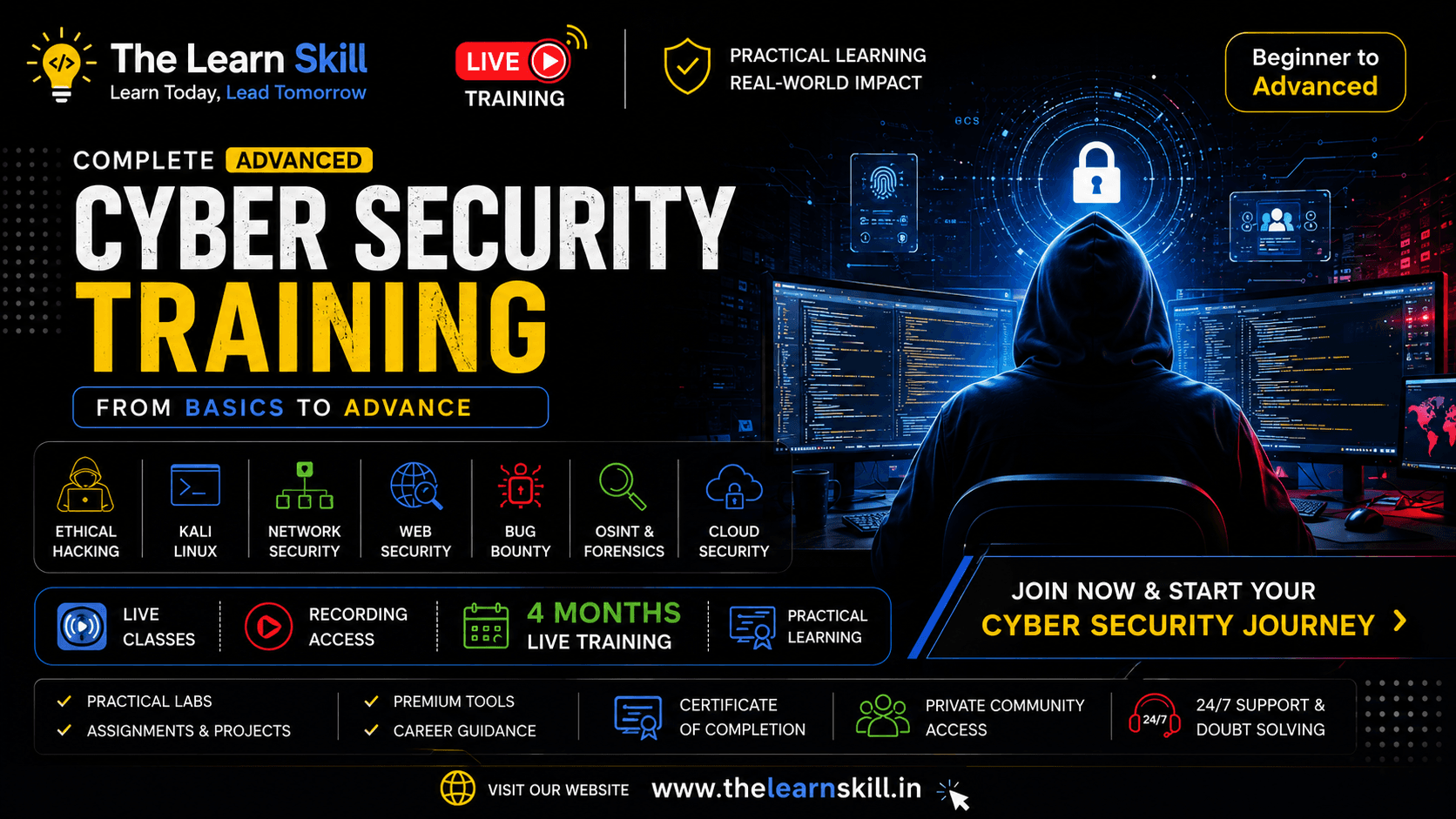 Complete Cybersecurity & Ethical Hacking — Beginner to Advanced